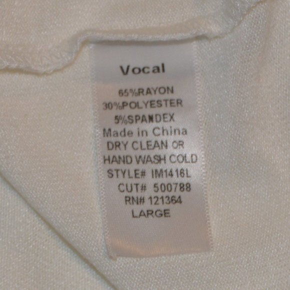 White Sparkle Sweater Size Large - Picture 3 of 5